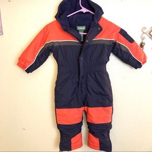 LL BEAN Kids 2T Snow Ski Suit Baby Toddler